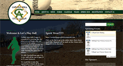 Desktop Screenshot of carlislearealittleleague.com