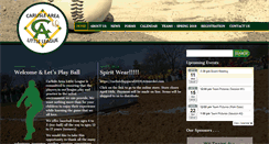 Desktop Screenshot of carlislearealittleleague.org